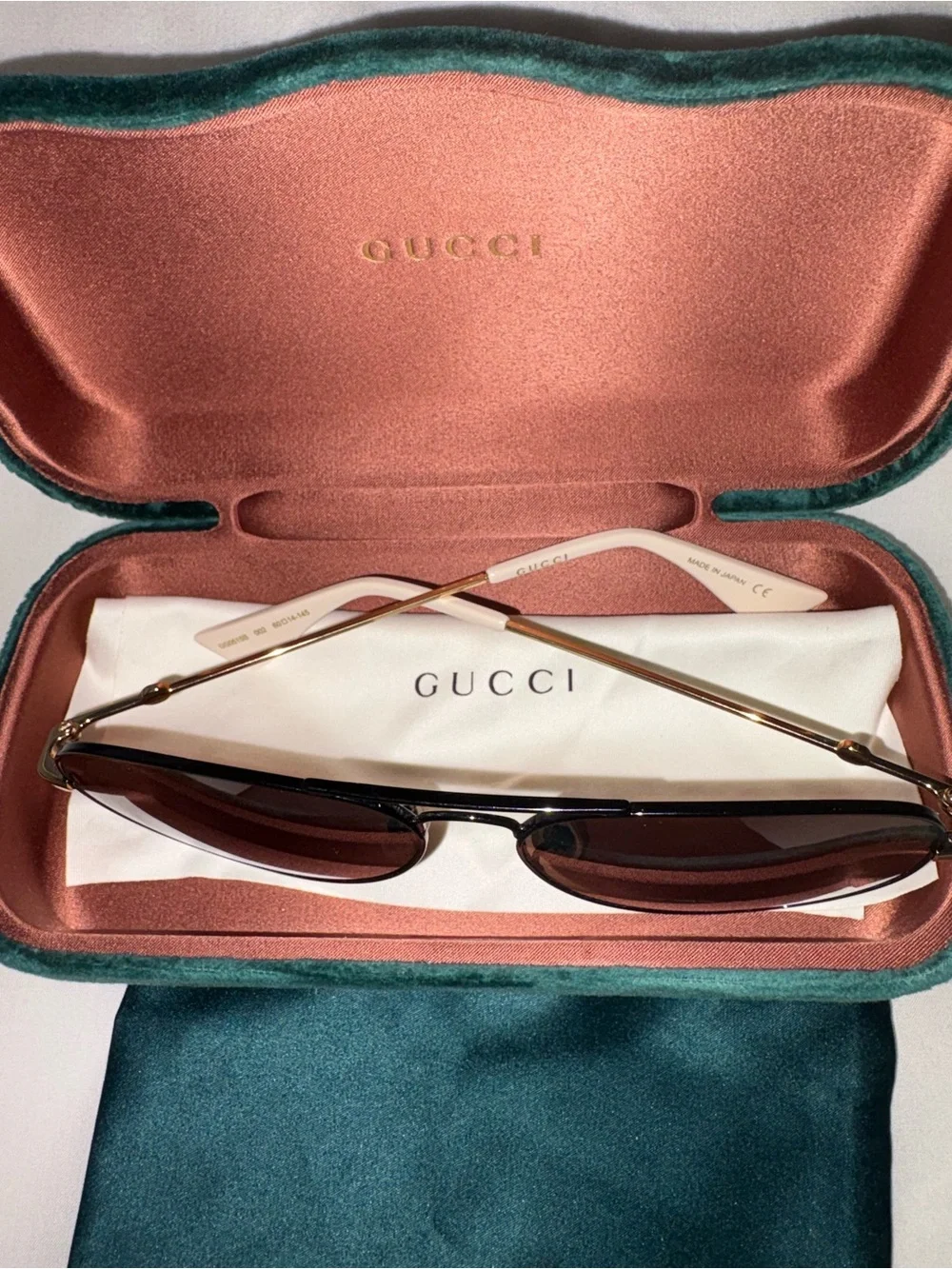 Gucci Women’s Aviator Sunglasses in Dark Brown